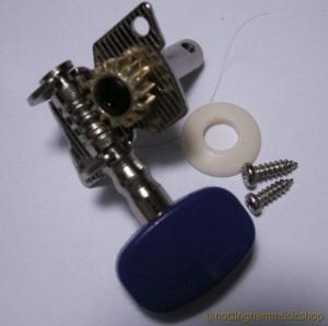 1 BLUE GUITAR OR UKULELE MACHINE HEAD RIGHT